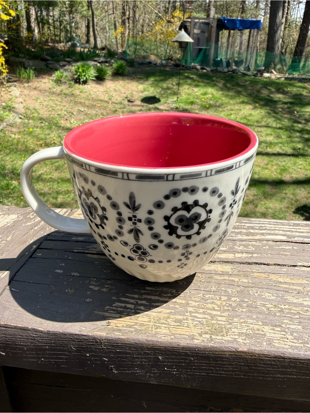 Anthropologie Lina Hand-Painted Stoneware Coffee Mugs- Set of 2 - Picture 5 of 13